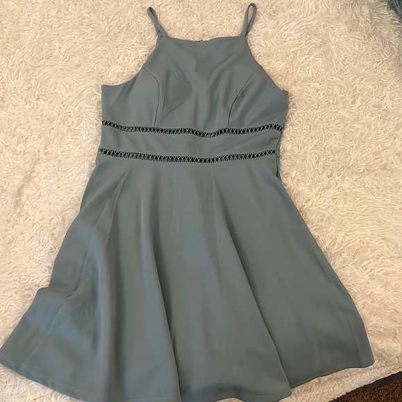 Trixxi clothing company blue dress with built in bra. Size:Medium. - Picture 1 of 1